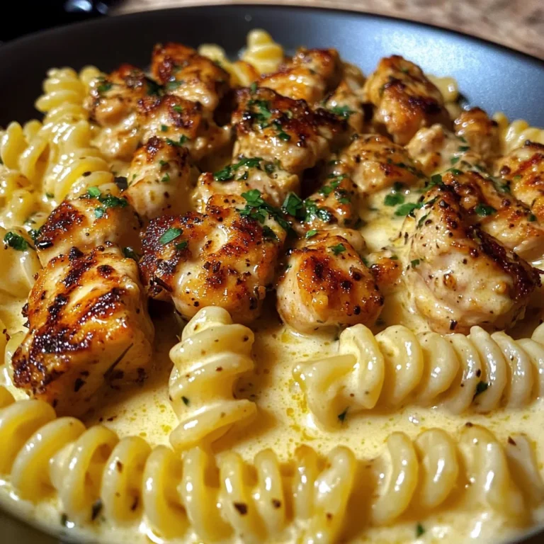 Cajun Garlic Chicken Rotini in Velveeta Cream Sauce