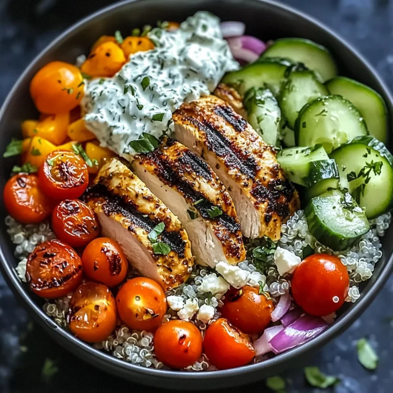 Chicken Tzatziki Bowls