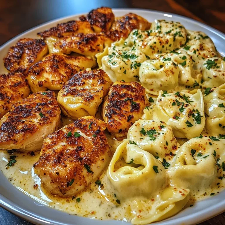 Creamy Cajun Chicken Tortellini in Garlic Mozzarella Sauce