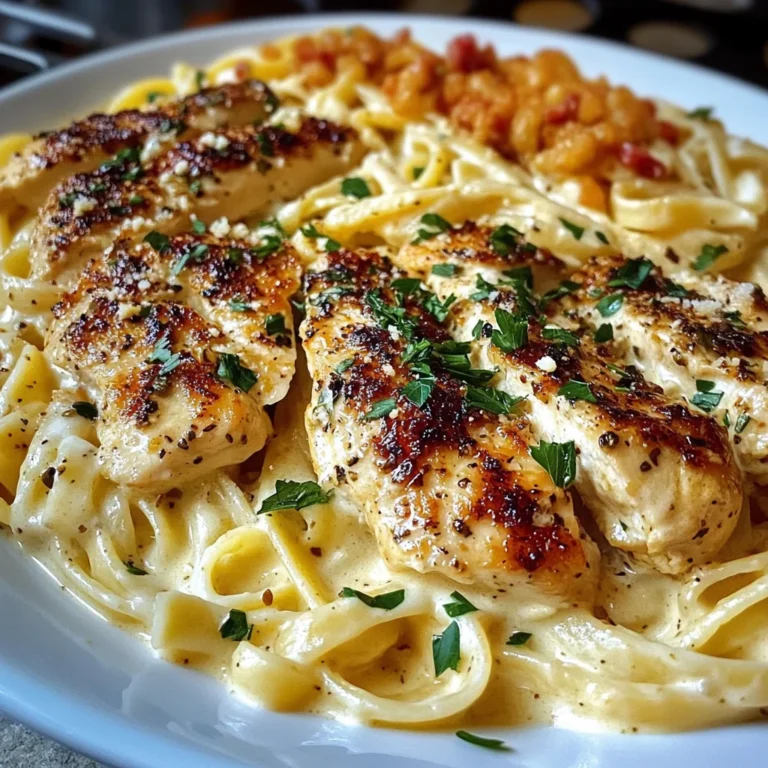 Creamy Mozzarella Chicken Linguine with Cajun Garlic Butter
