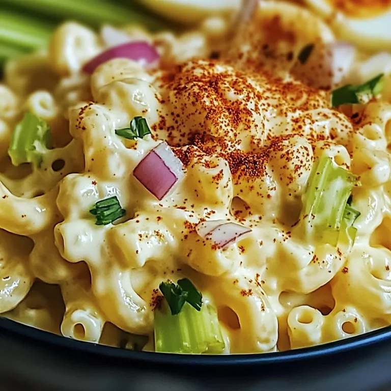 Deviled Egg Macaroni Salad