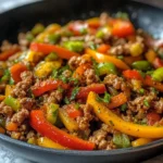 Ground Turkey and Bell Pepper Skillet