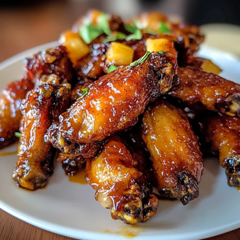 Irresistible Brown Sugar Pineapple Wings Chicken in 40 Minutes