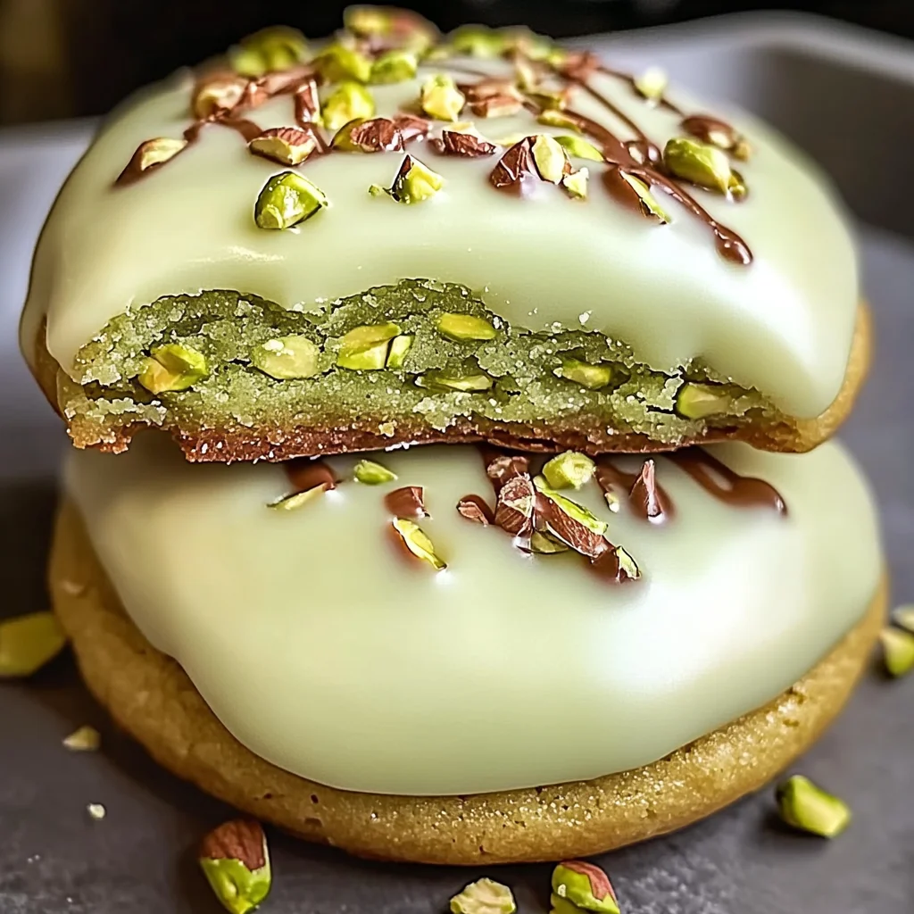 Pistachio Cream Stuffed Cookies