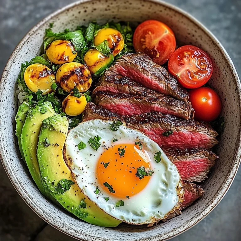 Steak and Eggs Breakfast Bowl