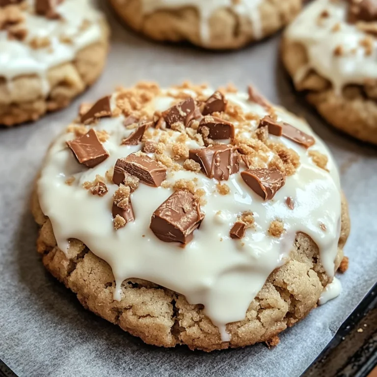 White Chocolate Reese’s Cheesecake Cookies
