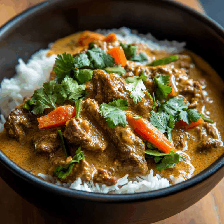 Beef Curry with Spiced Coconut Milk Recipe