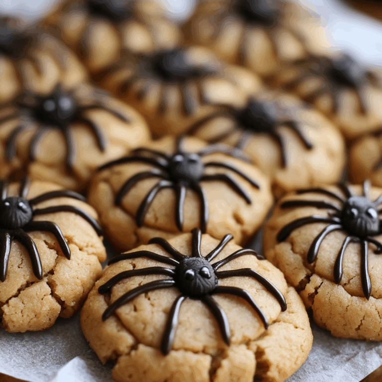 Peanut Butter Spider Cookies