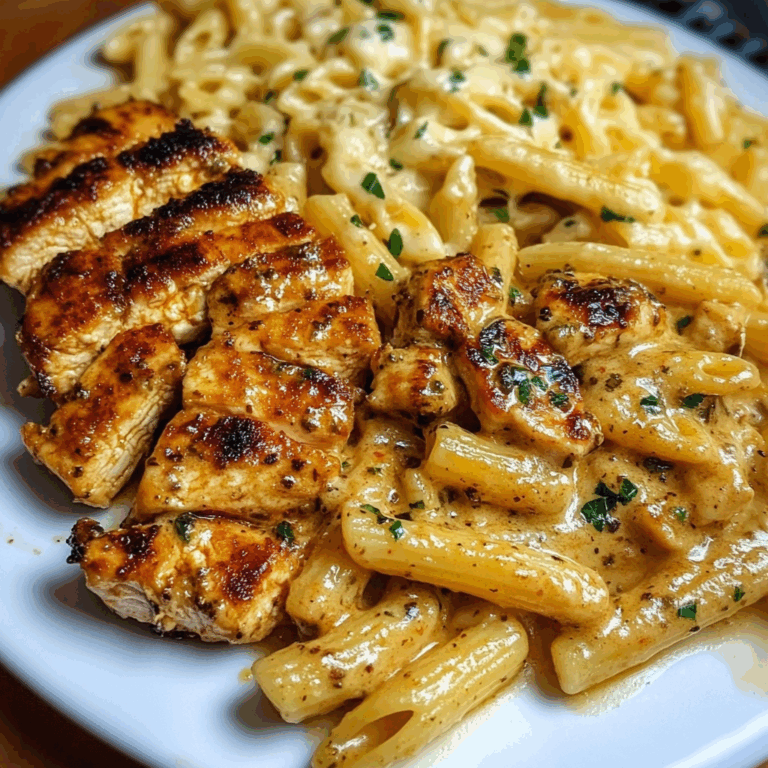 Seared Garlic Chicken Penne in Mozzarella Cajun Sauce
