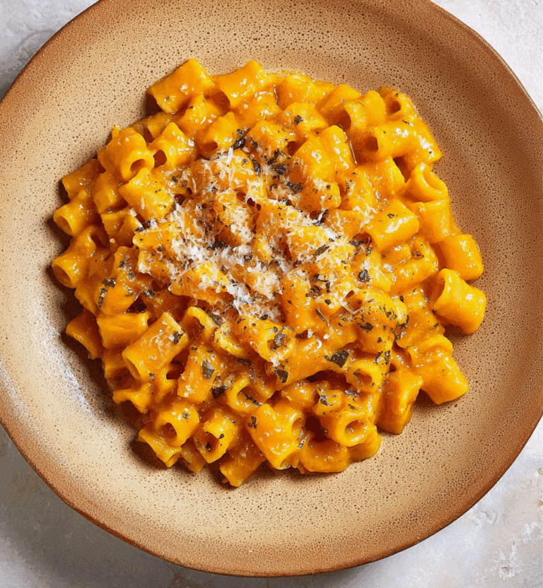 Roasted Pumpkin and Garlic Pasta