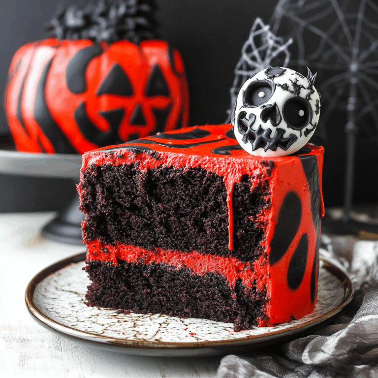 Spooky Halloween Marble Cake
