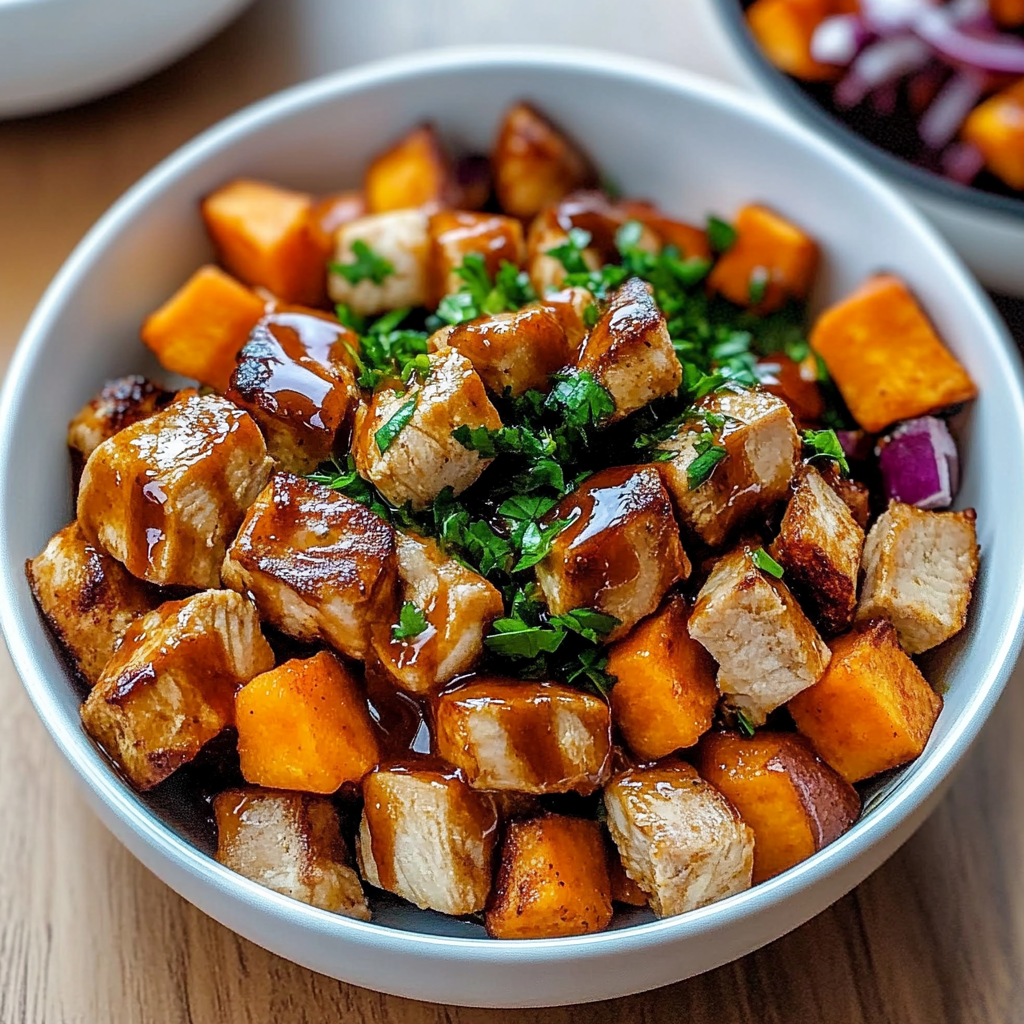 BBQ Chicken Sweet Potato Bowl