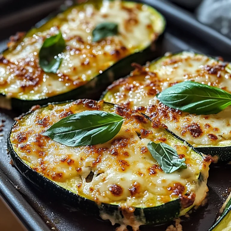 Cheesy Garlic Zucchini Steaks