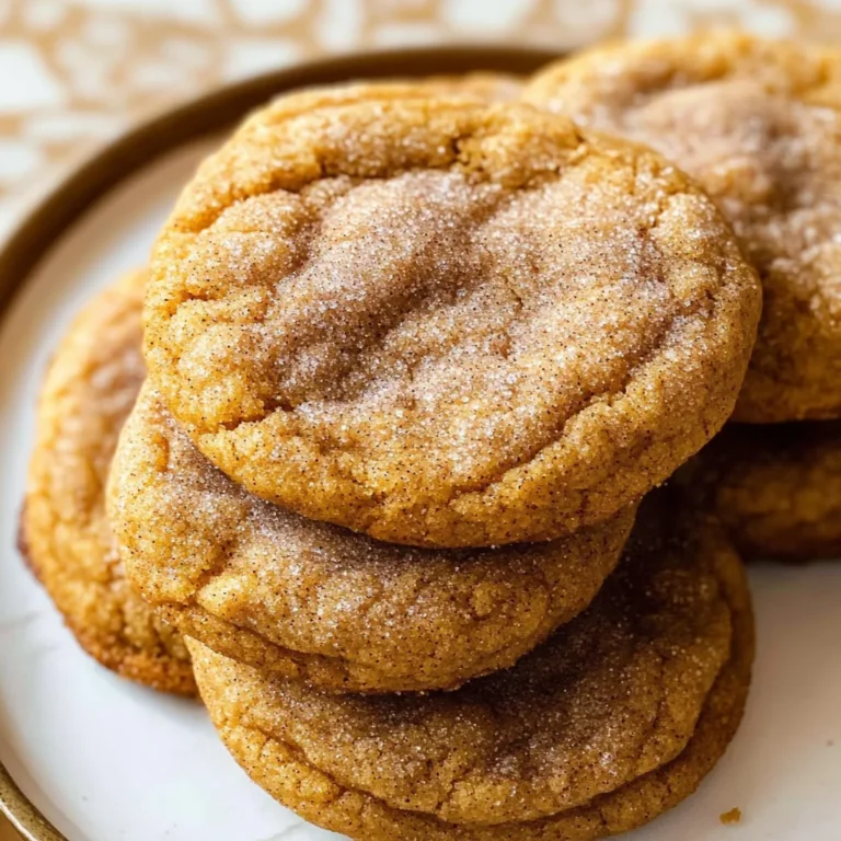 Chewy Pumpkin Snickerdoodle Cookies