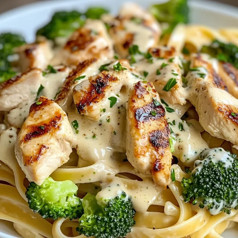 Creamy Chicken Alfredo with Broccoli