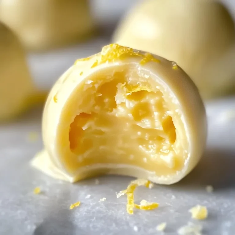 Creamy Lemon Truffles Recipe