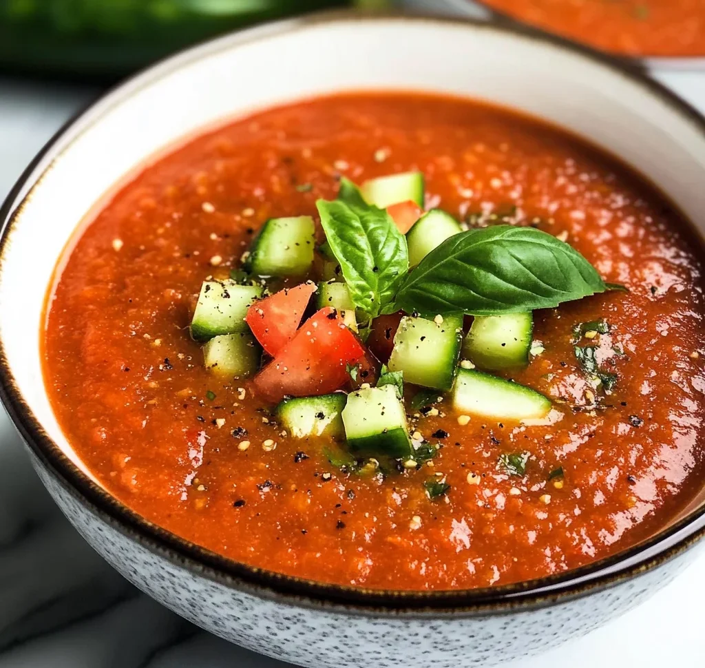 Easy Gazpacho Recipe (Vegan)