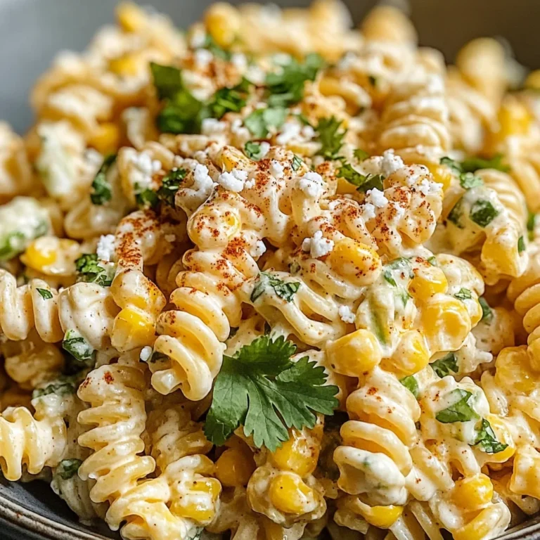 Easy Mexican Street Corn Pasta Salad