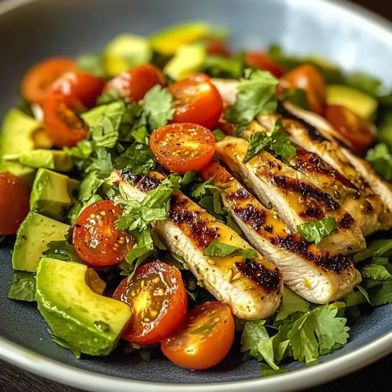 Grilled Chicken Avocado Salad