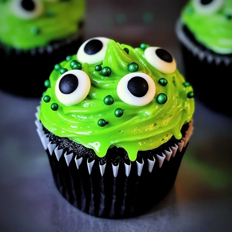 Halloween Slime Cupcakes