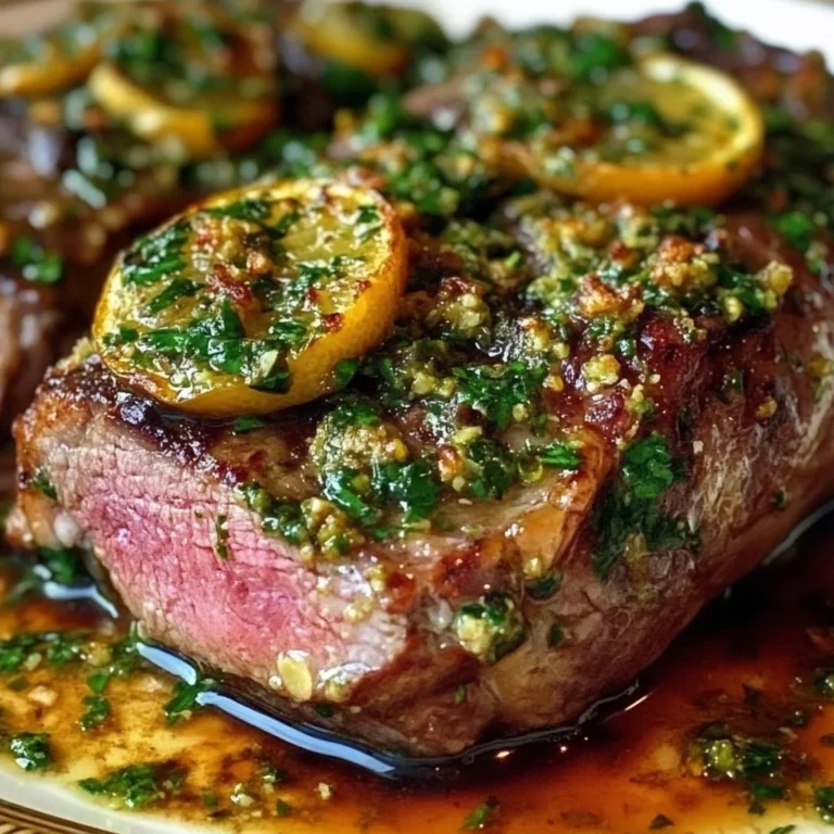 Herb-Crusted Slow-Cooked Lamb with Fresh Mint and Lemon Zest Gremolata
