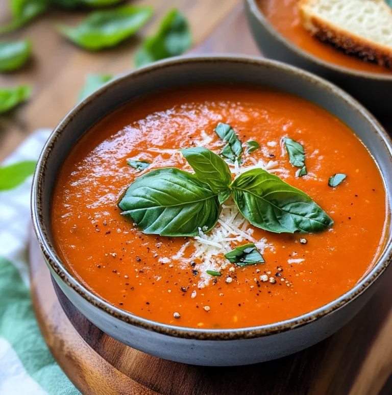 Homemade Roasted Tomato Basil Soup