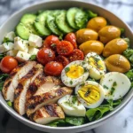 Mediterranean Chicken Salad Bowl