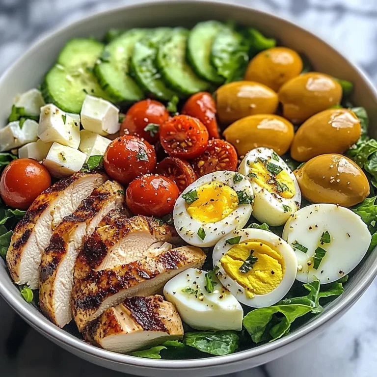 Mediterranean Chicken Salad Bowl