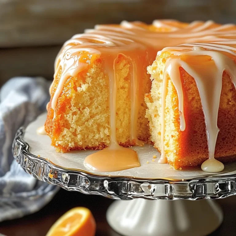 Orange Velvet Pound Cake