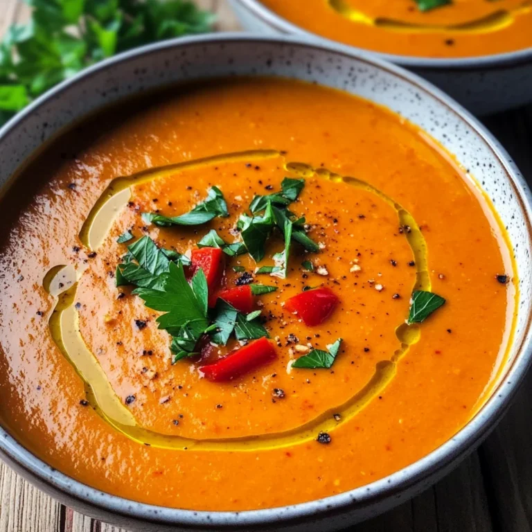 Roasted Red Pepper Soup Recipe