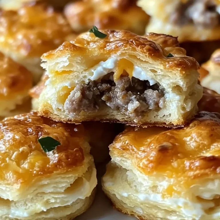 Sausage and Cream Cheese Biscuit Bites