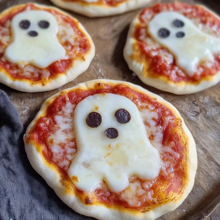 Spooktacular Mini Ghost Pizzas That Are Eerily Easy to Make