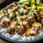 Steak Queso Rice