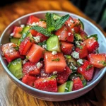 Strawberry Watermelon Salad with Refreshing Honey