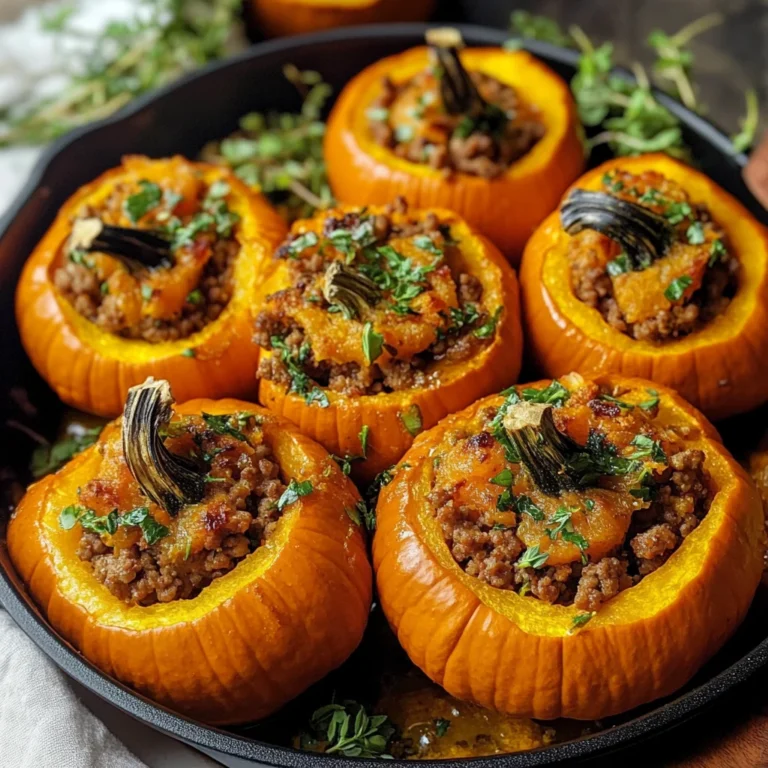 Stuffed Mini Pumpkins Recipe