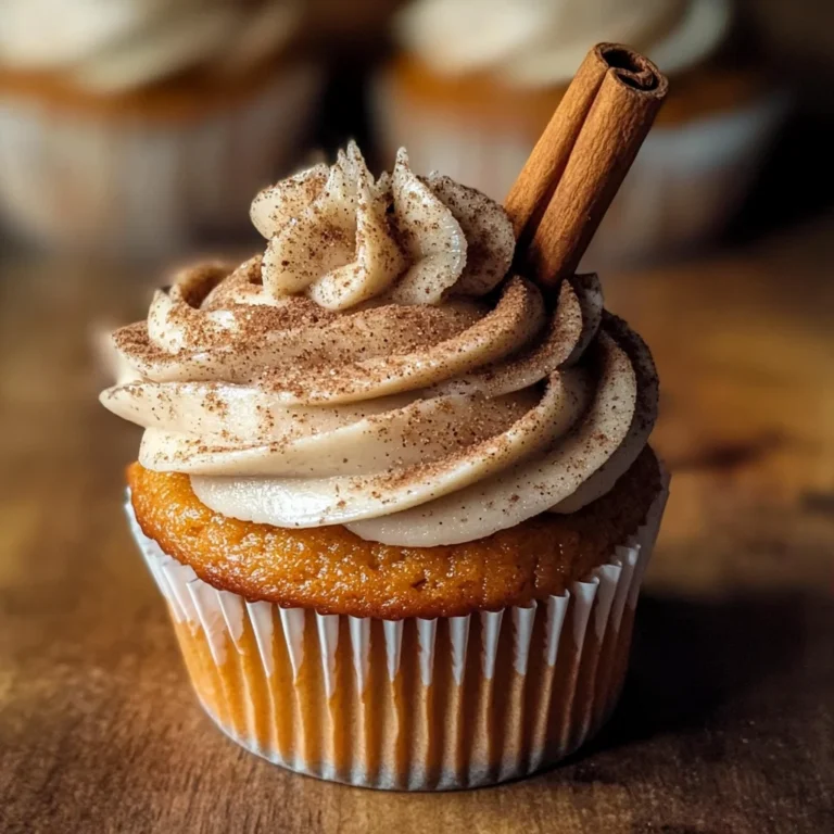 Vanilla Chai Pumpkin Latte Cupcakes with Cinnamon Brown Sugar Frosting