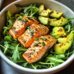 Zesty Salmon & Avocado Salad Bowl