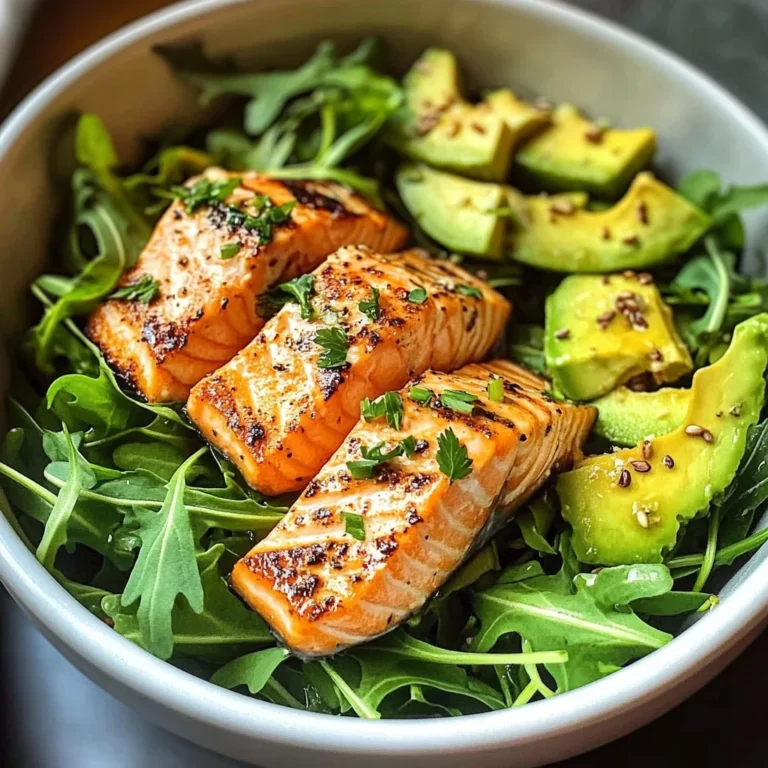 Zesty Salmon & Avocado Salad Bowl
