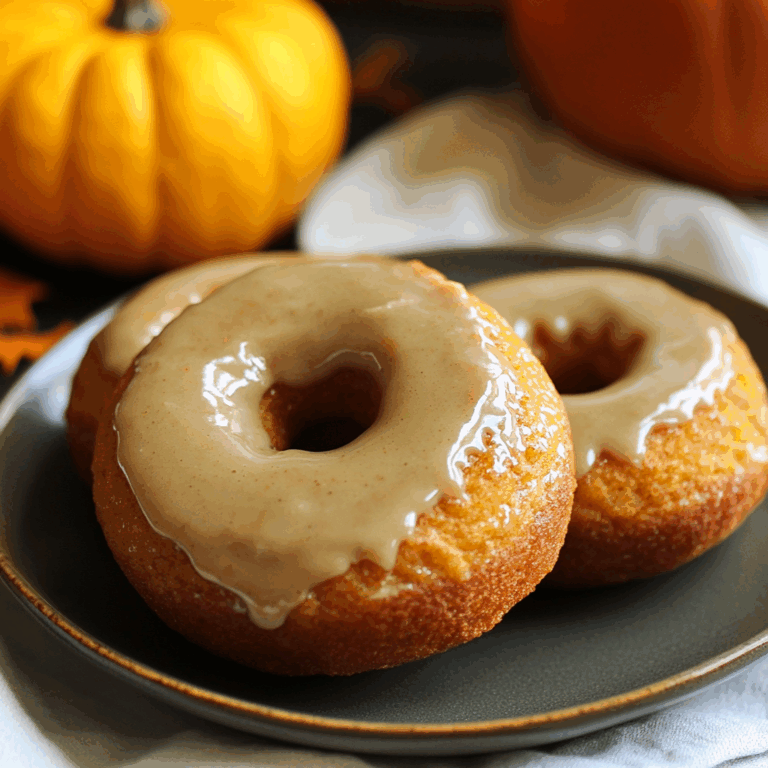 Gluten and Dairy Free Pumpkin Donuts with Maple Glaze