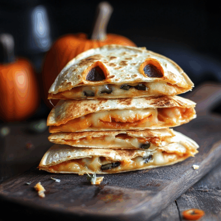 Jack o’ Lantern Quesadillas
