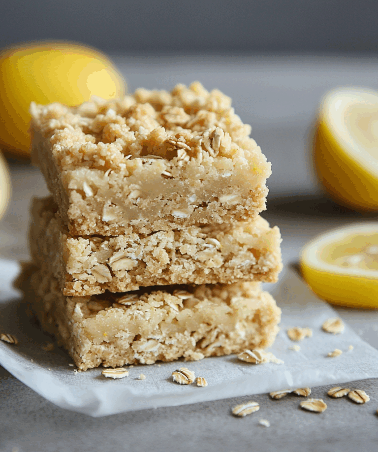 Lemon Oatmeal Crumble Bars