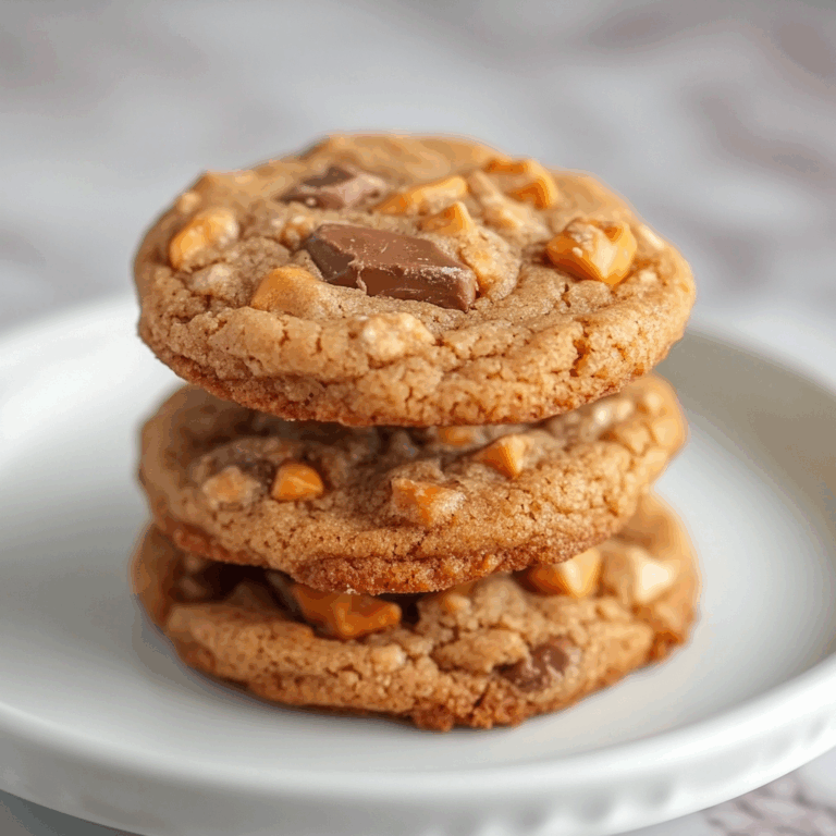 Peanut Butter Butterfinger Cookies