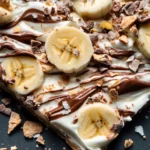 Banana & Nutella Frozen Yogurt Bark