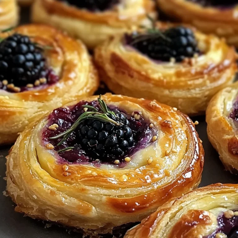 Blackberry Brie Pastry Swirls