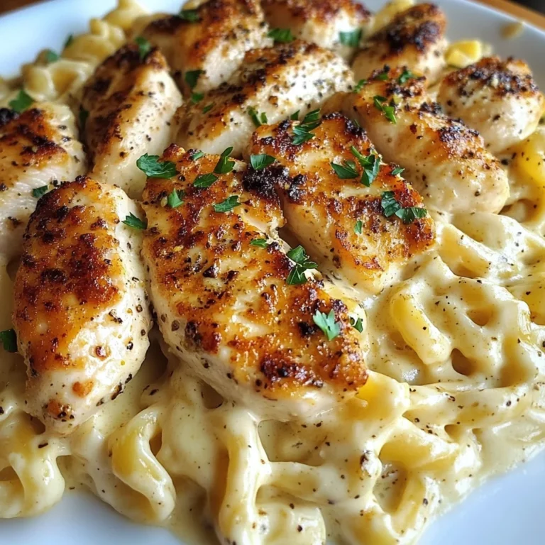 Cajun Garlic Chicken with Creamy Mozzarella Alfredo Twisted Pasta
