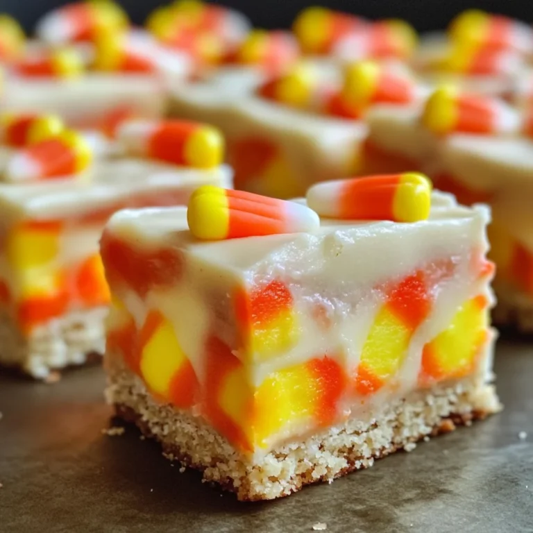 Candy Corn Cookie Bars Recipe!