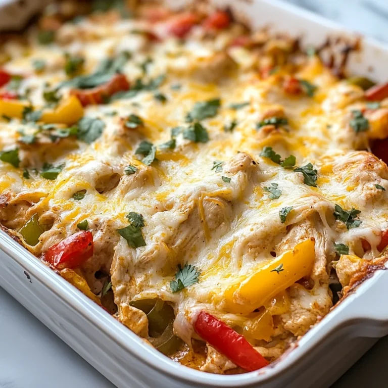Chicken Fajita Casserole Recipe