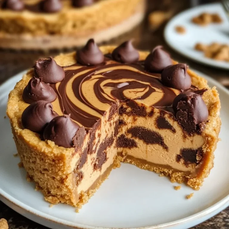 Chocolate Peanut Butter Swirl Cheesecake