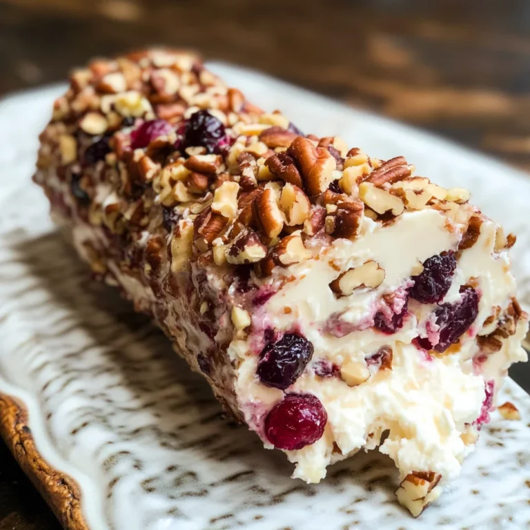 Cranberry Pecan Cheese Log