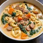 Creamy Sausage Tortellini Soup